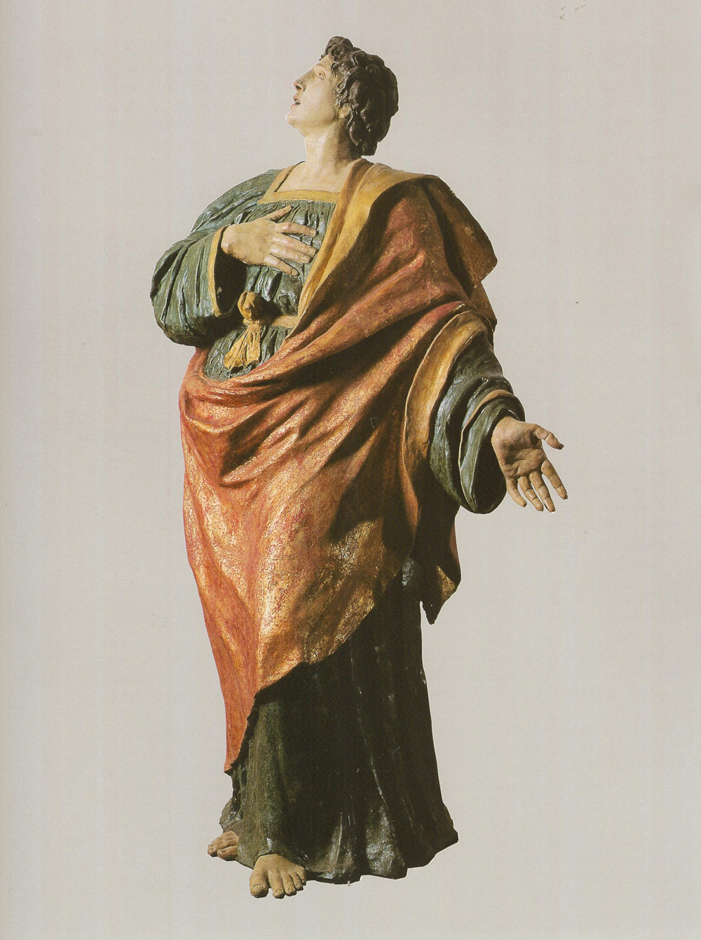 Alfonso Lombardi, San Giovanni evangelista sotto la Croce (1525-1532; terracotta policroma e dorata, altezza 200 cm; Castel Bolognese, Chiesa di San Petronio)
 Alfonso Lombardi, San Giovanni evangelista sotto la Croce (1525-1532; terracotta policroma e dorata, altezza 200 cm; Castel Bolognese, Chiesa di San Petronio)