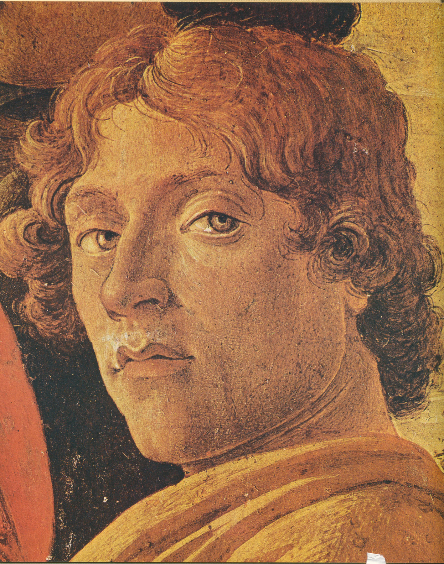 Sandro Botticelli, Adorazione dei Magi, dettaglio (1475; tempera su tavola, 111 x 134 cm; Firenze, Galleria degli Uffizi)
