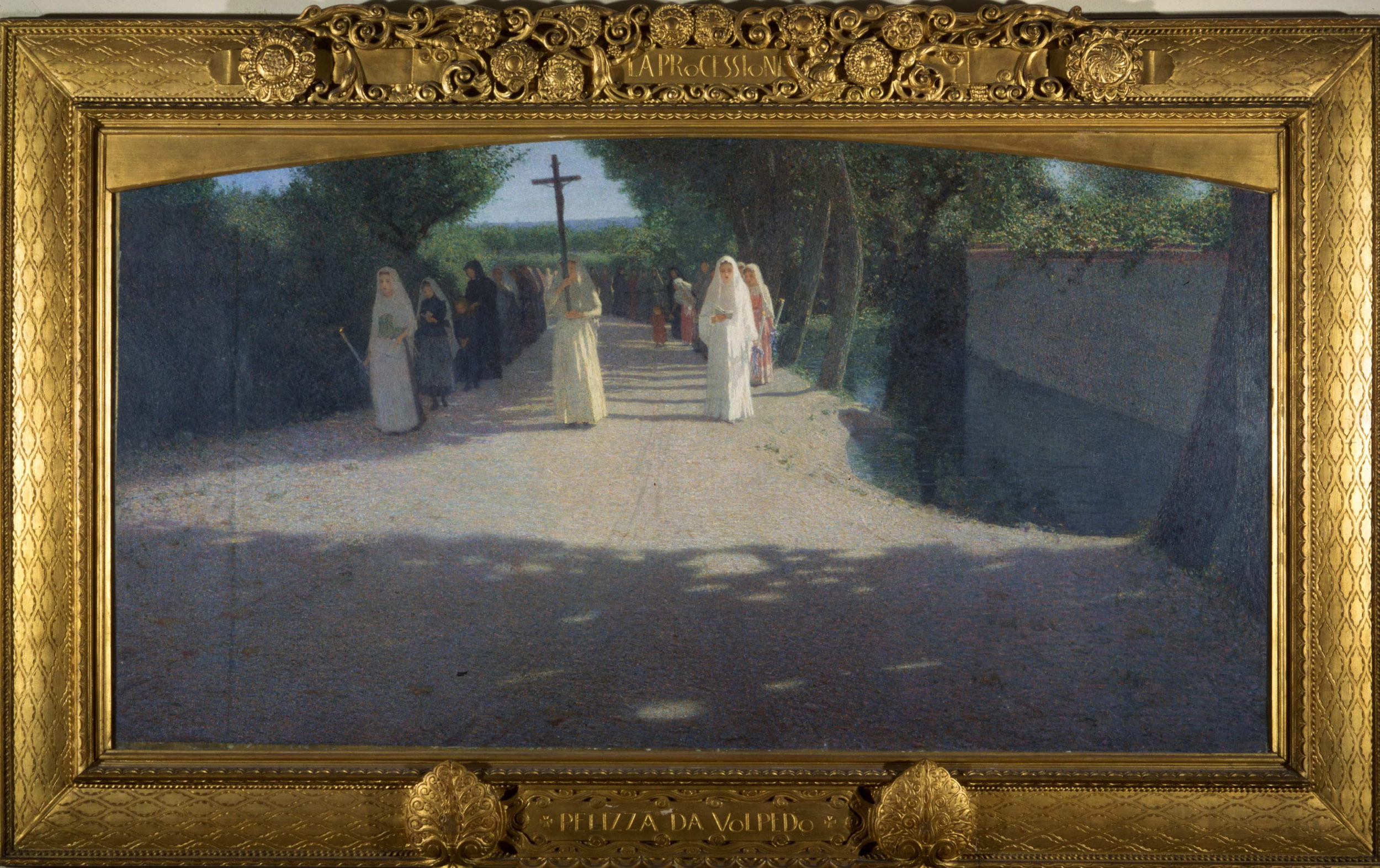 Giuseppe Pellizza, La Processione, (1892-95; Milano, Museo Nazionale Scienza e Tecnologia Leonardo da Vinci, donazione Rossi)