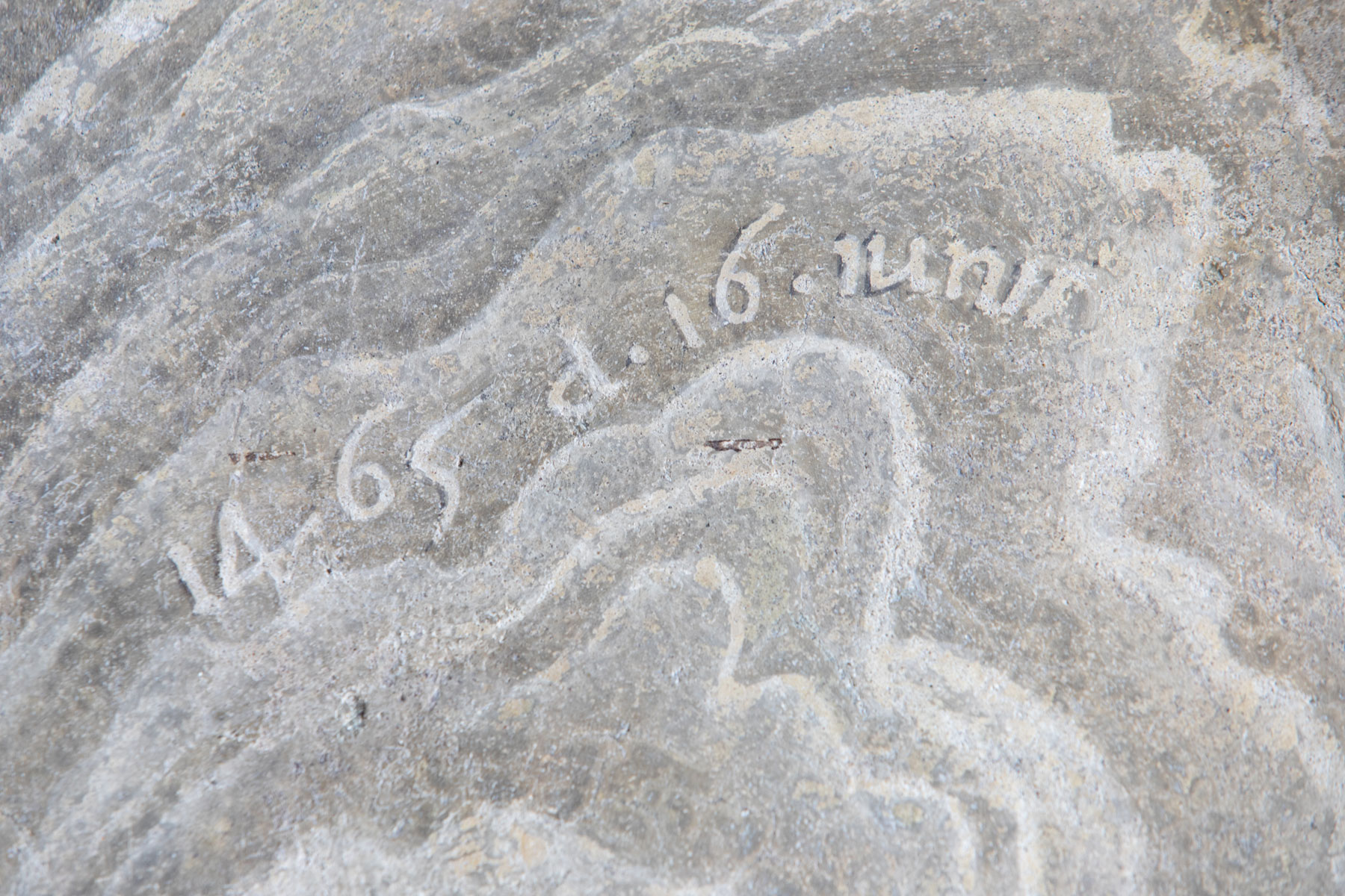 L’iscrizione che reca la data d’inizio dei lavori: il 16 giugno del 1465. Ph. Credit Alessandro Pasquali - Danae Project
