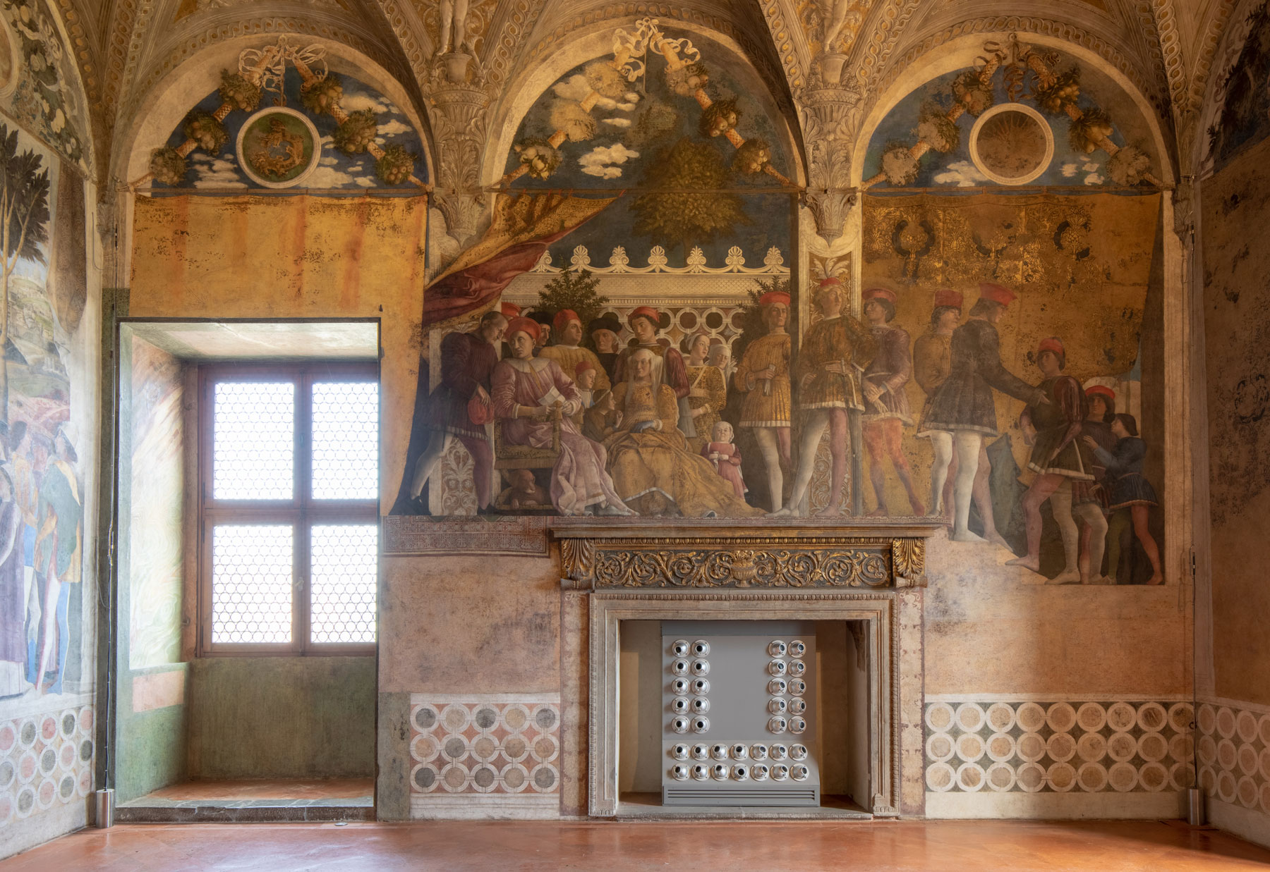 Parete nord della Camera degli Sposi, scena della Corte. Ph. Credit Alessandro Pasquali - Danae Project
