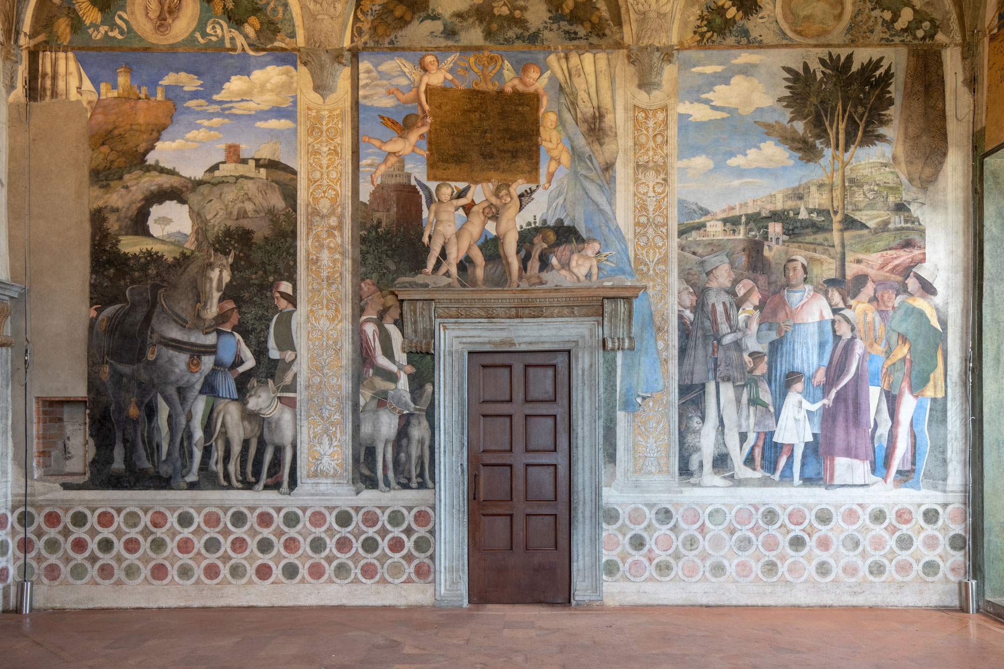 Parete ovest della Camera degli Sposi, scena dell’Incontro. Ph. Credit Alessandro Pasquali - Danae Project
