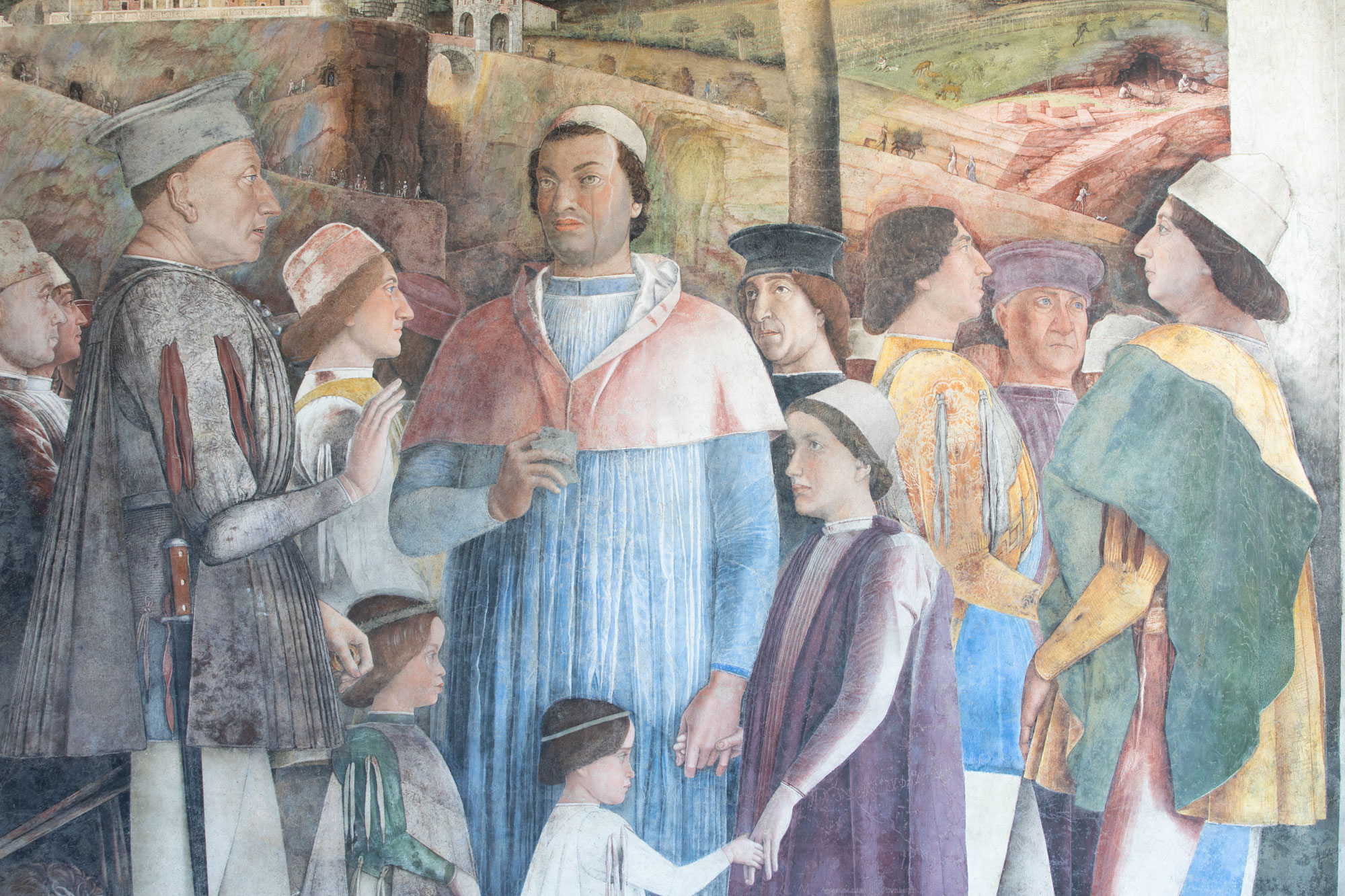 L’Incontro tra Ludovico (a sinistra) e Francesco Gonzaga (a destra). Ph. Credit Alessandro Pasquali - Danae Project
