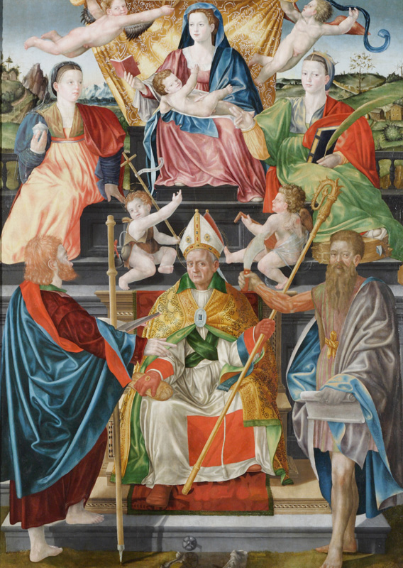 
5. Bernardino Detti, Madonna col Bambino, angeli e santi (Pala di Wawel) (Cracovia, Castello di Wawel)