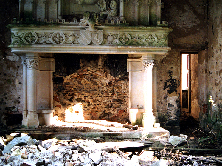 Intervento di Blek Le Rat al Castello di Bagnac (1992)
