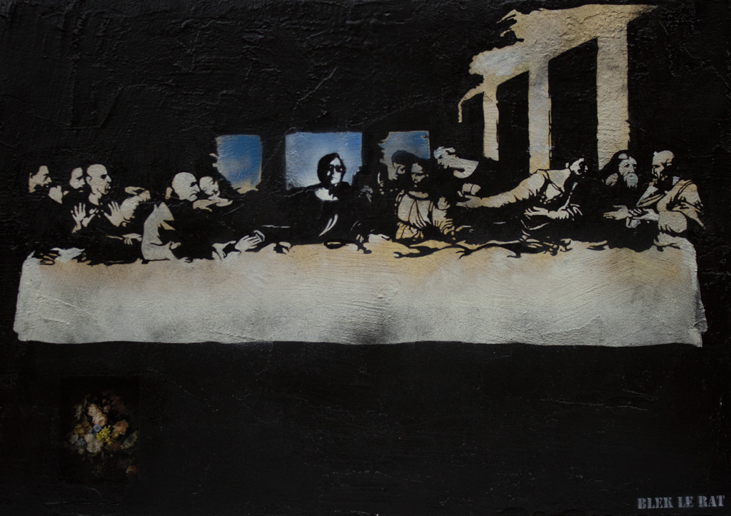 Blek Le Rat, La Cène de Leonardo (2009)
