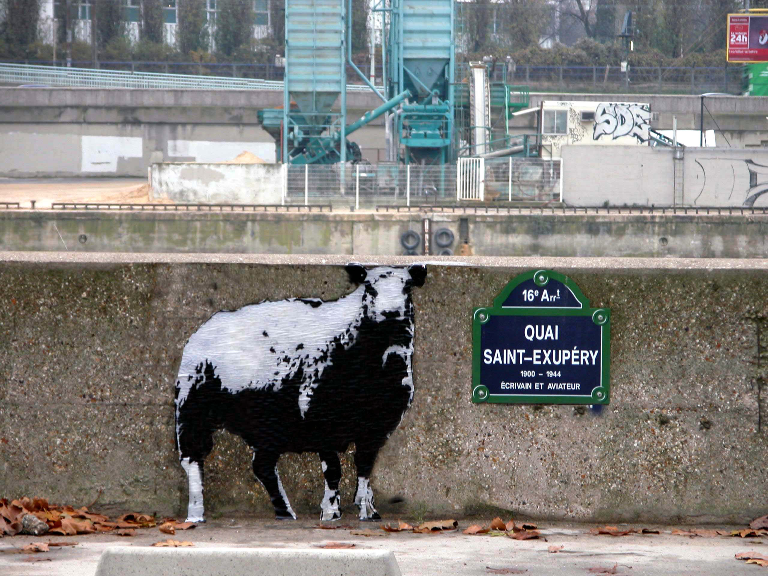 Blek Le Rat, Pecora (anni Duemila; Parigi, Quai Saint-Exupéry)
