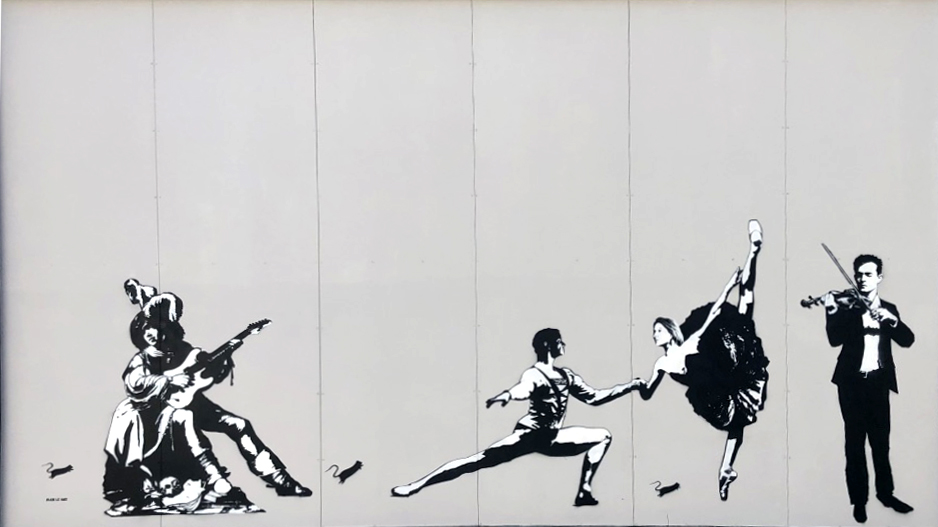 Blek Le Rat, M.U.R. (Mobulable, Urbain et Réactif) (2019; Rennes)
