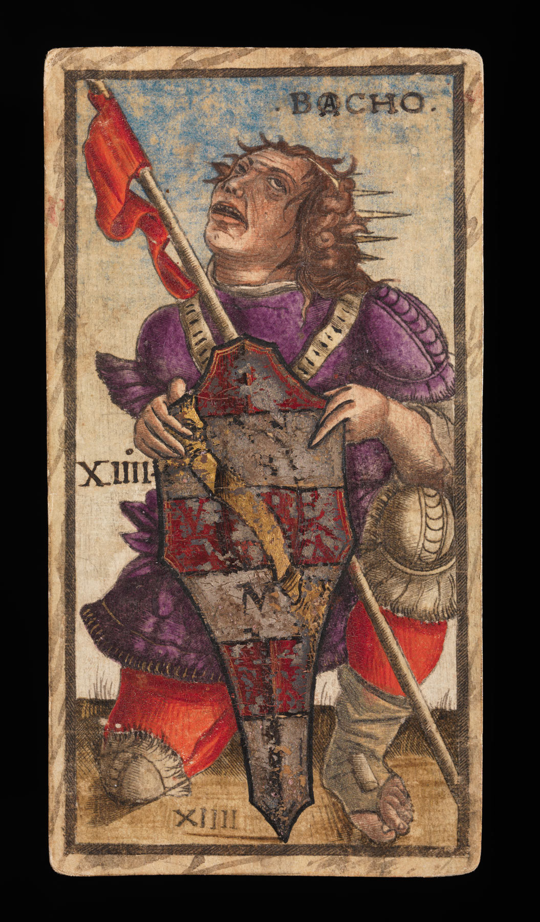 Nicola di mastro Antonio e anonimo miniatore, Trionfo XIV, dai Tarocchi Sola Busca
