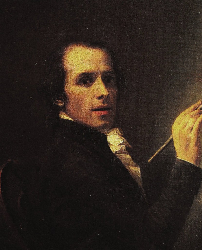 Antonio Canova, Autoritratto (1792; olio su tela, 68 x 54,4 cm; Firenze, Uffizi, inv. 1890 n. 1925)
