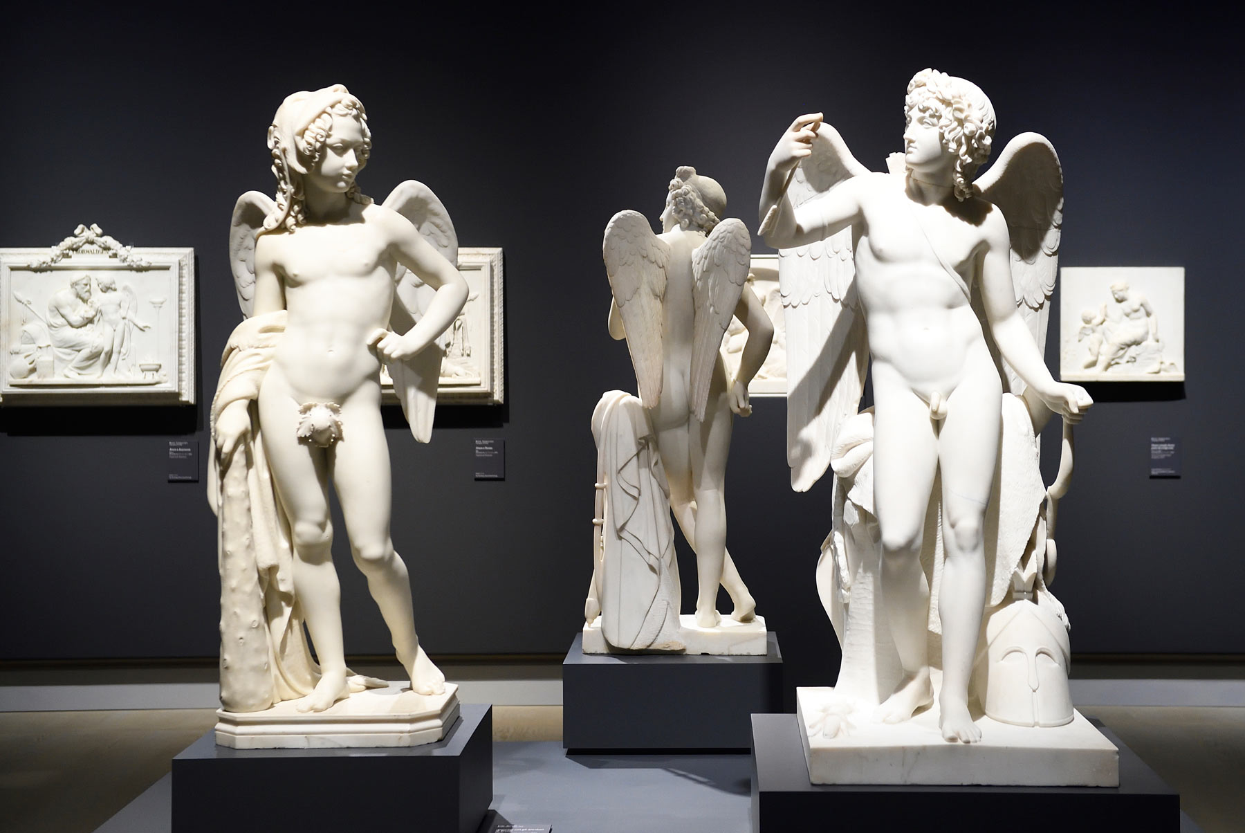 Sala della mostra Canova Thorvaldsen. La nascita della scultura moderna. Ph. Credit Flavio Lo Scalzo 
