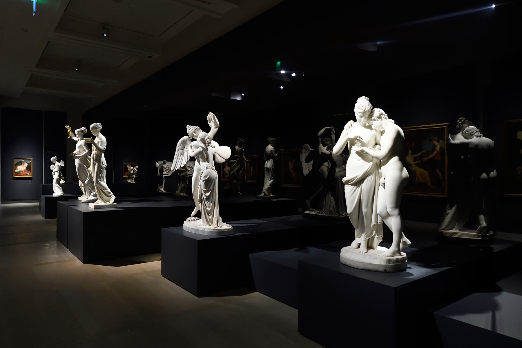 Sala della mostra Canova Thorvaldsen. La nascita della scultura moderna. Ph. Credit Flavio Lo Scalzo 
