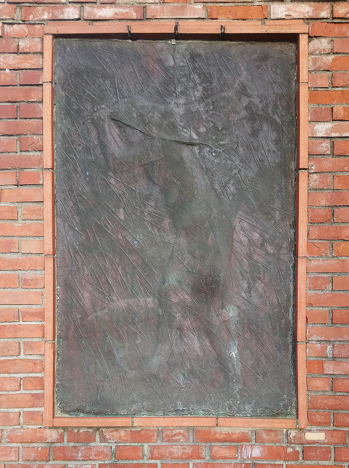 Quinto Martini, Pioggia (1967; bronzo, 155 x 99 cm; Seano, Parco-Museo Quinto Martini)
