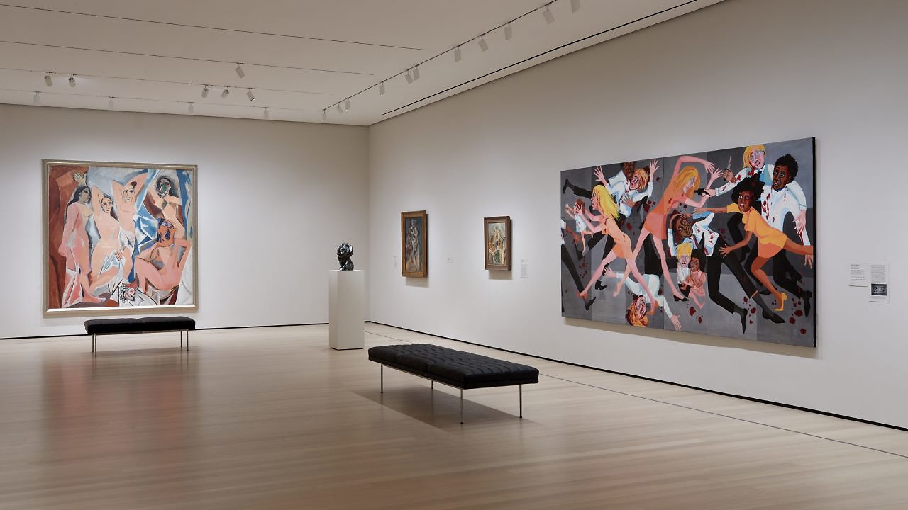1. Il nuovo allestimento del MoMA con Les Demoiselles d'Avignon di Picasso vicino a Die di Ringgold. Ph. Credit Heidi Bohnenkamp
 1. Il nuovo allestimento del MoMA con Les Demoiselles d'Avignon di Picasso vicino a Die di Ringgold. Ph. Credit Heidi Bohnenkamp