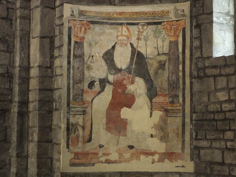 Figura 9. Pittura murale collocata nell'abside laterale sud, foto di Alberto Monti
