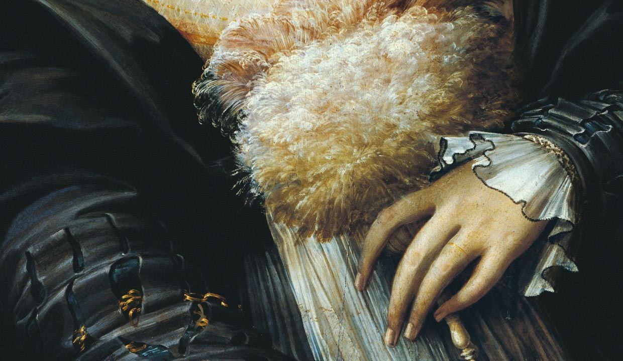 Parmigianino, Schiava turca, dettaglio delle mani
 Parmigianino, Schiava turca, dettaglio delle mani