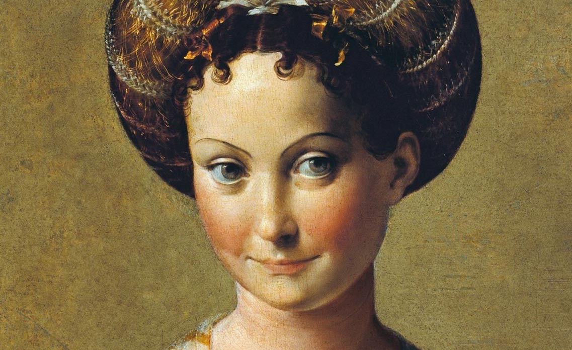 Parmigianino, Schiava turca, dettaglio del volto
 Parmigianino, Schiava turca, dettaglio del volto