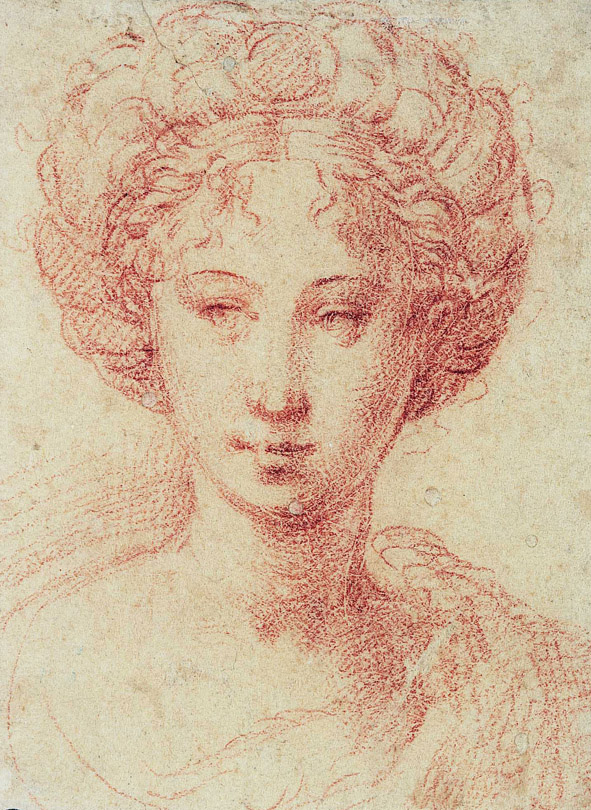 Parmigianino, Studio per testa femminile (1530-1534 circa; sanguigna su carta, 103 x 76 mm; Parigi, École Nationale Supérieure des Beaux-Arts)
 Parmigianino, Studio per testa femminile (1530-1534 circa; sanguigna su carta, 103 x 76 mm; Parigi, École Nationale Supérieure des Beaux-Arts)