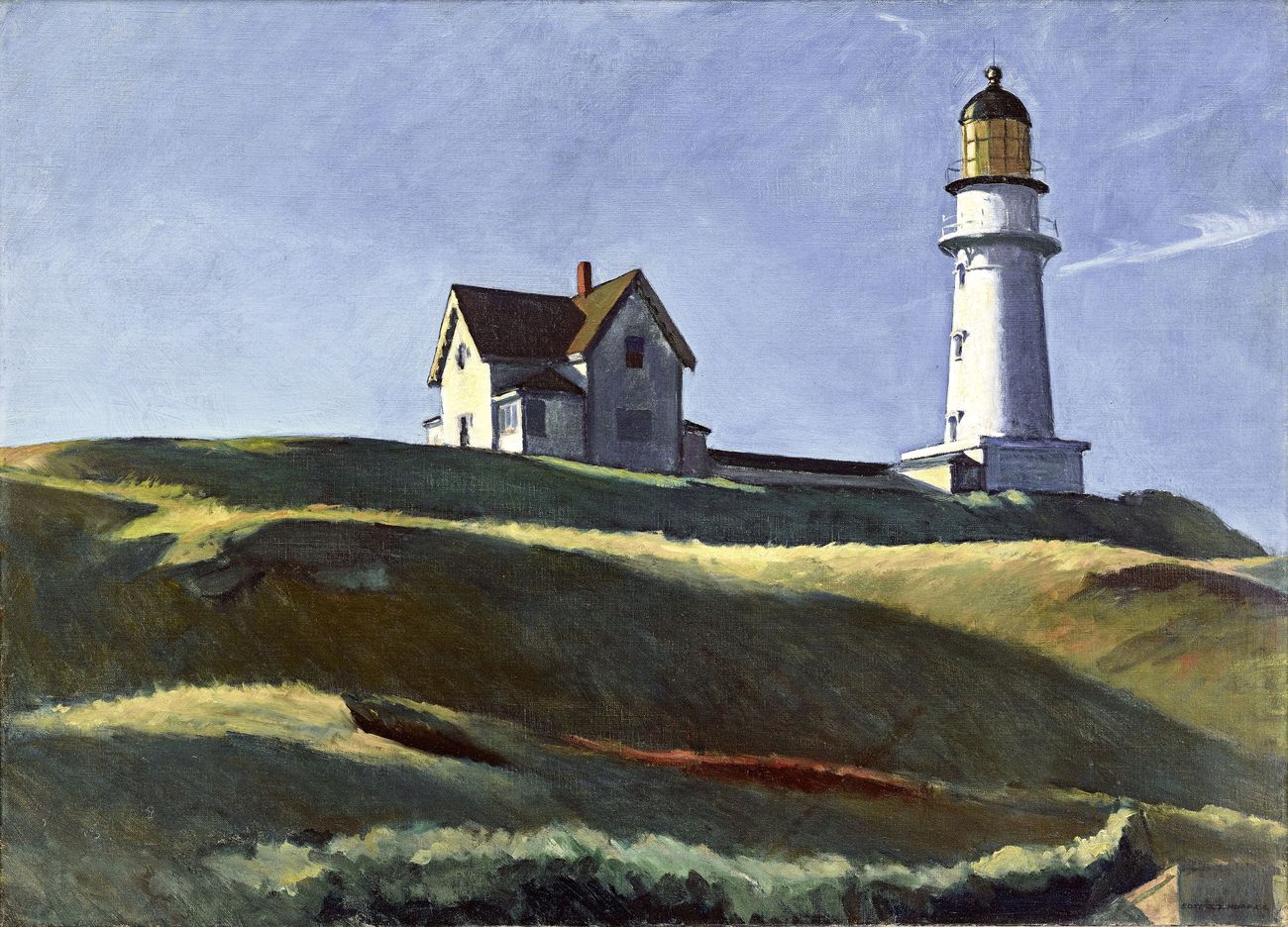 Edward Hopper, Lighthouse Hill (1927; olio su tela, 73,8 x 102,2 cm; Dallas, Dallas Museum of Art)
