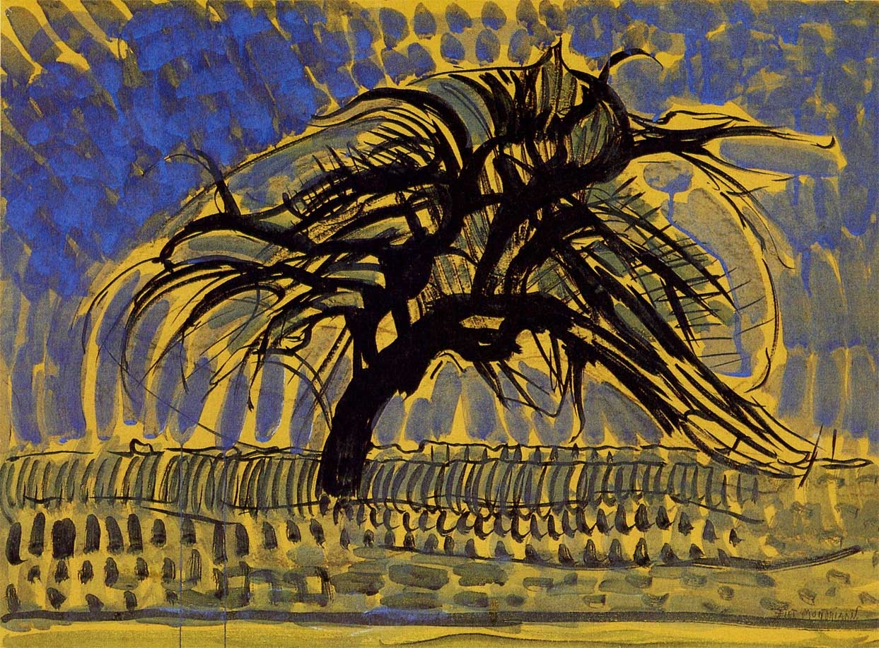 Piet Mondrian, Albero blu (1909 circa; tempera su cartone, 75,5 x 99,5 cm; L'Aia, Kunstmuseum Den Haag)
 Piet Mondrian, Albero blu (1909 circa; tempera su cartone, 75,5 x 99,5 cm; L'Aia, Kunstmuseum Den Haag)