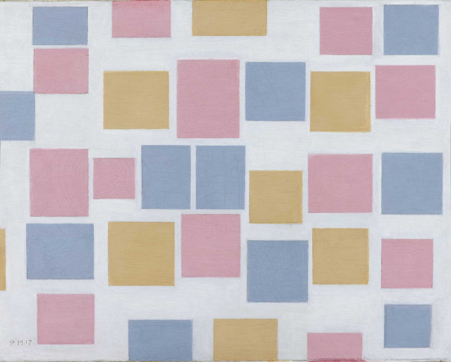 Piet Mondrian, Composizione n. 3 con piani di colore (1917; olio su tela, 48 x 61 cm; L'Aia, Kunstmuseum Den Haag)
 Piet Mondrian, Composizione n. 3 con piani di colore (1917; olio su tela, 48 x 61 cm; L'Aia, Kunstmuseum Den Haag)
