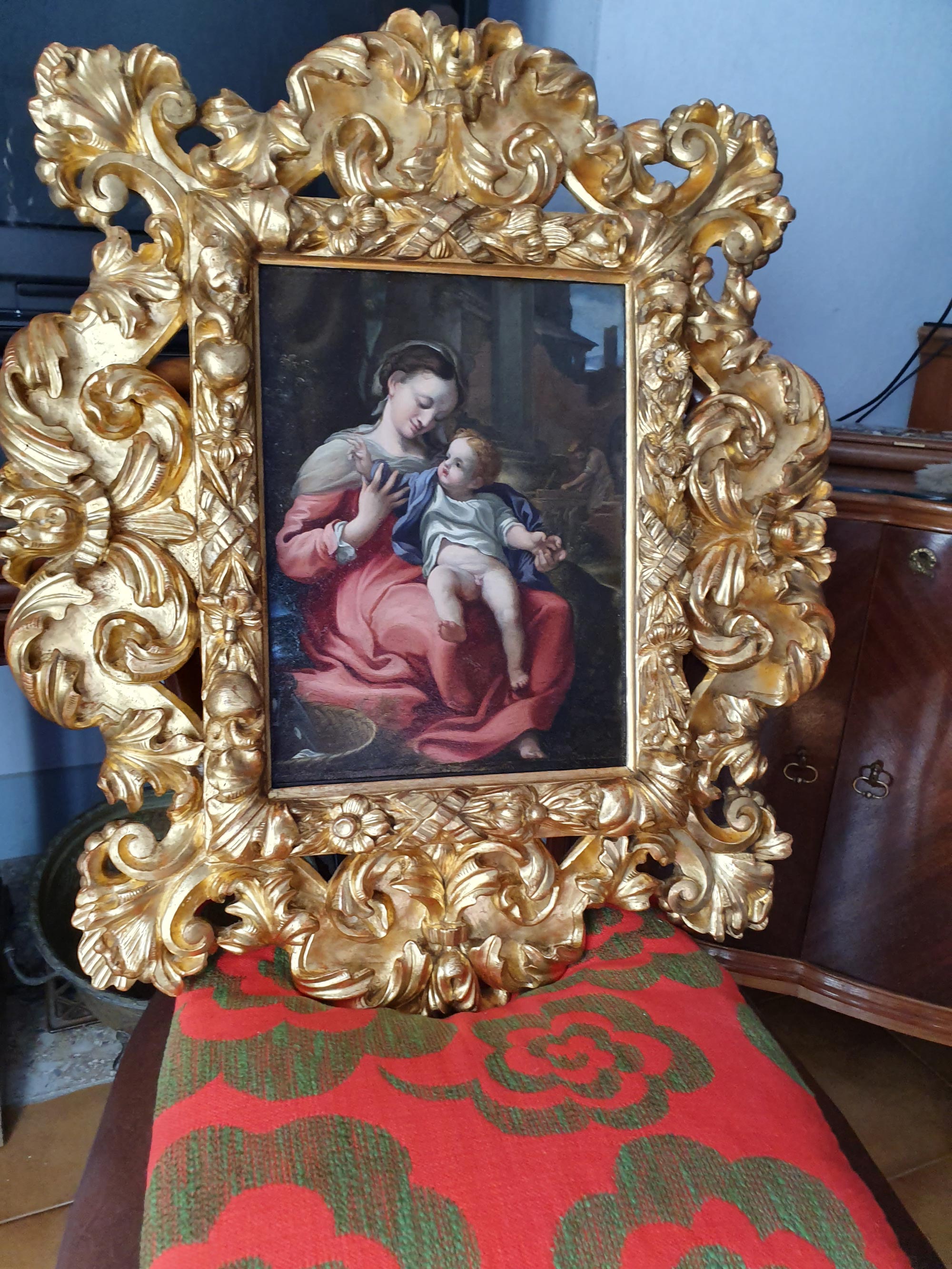 Girolamo Sellari, detto Girolamo da Carpi, Copia della Madonna della cesta (olio su rame, 34 x 27 cm; Correggio, collezione privata).  Ricordata con entusiasmo dal Vasari.
 Girolamo Sellari, detto Girolamo da Carpi, Copia della Madonna della cesta (olio su rame, 34 x 27 cm; Correggio, collezione privata).  Ricordata con entusiasmo dal Vasari.