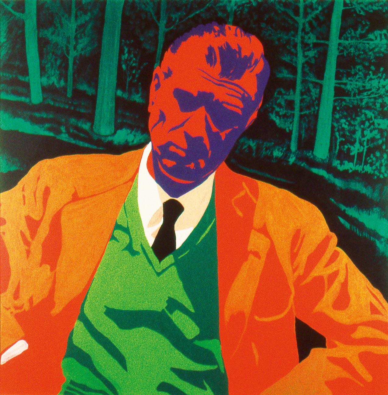 Carlo Gajani, Giancarlo Cavalli (1967; acrilico e tempera su tela, 100 x 100 cm)
