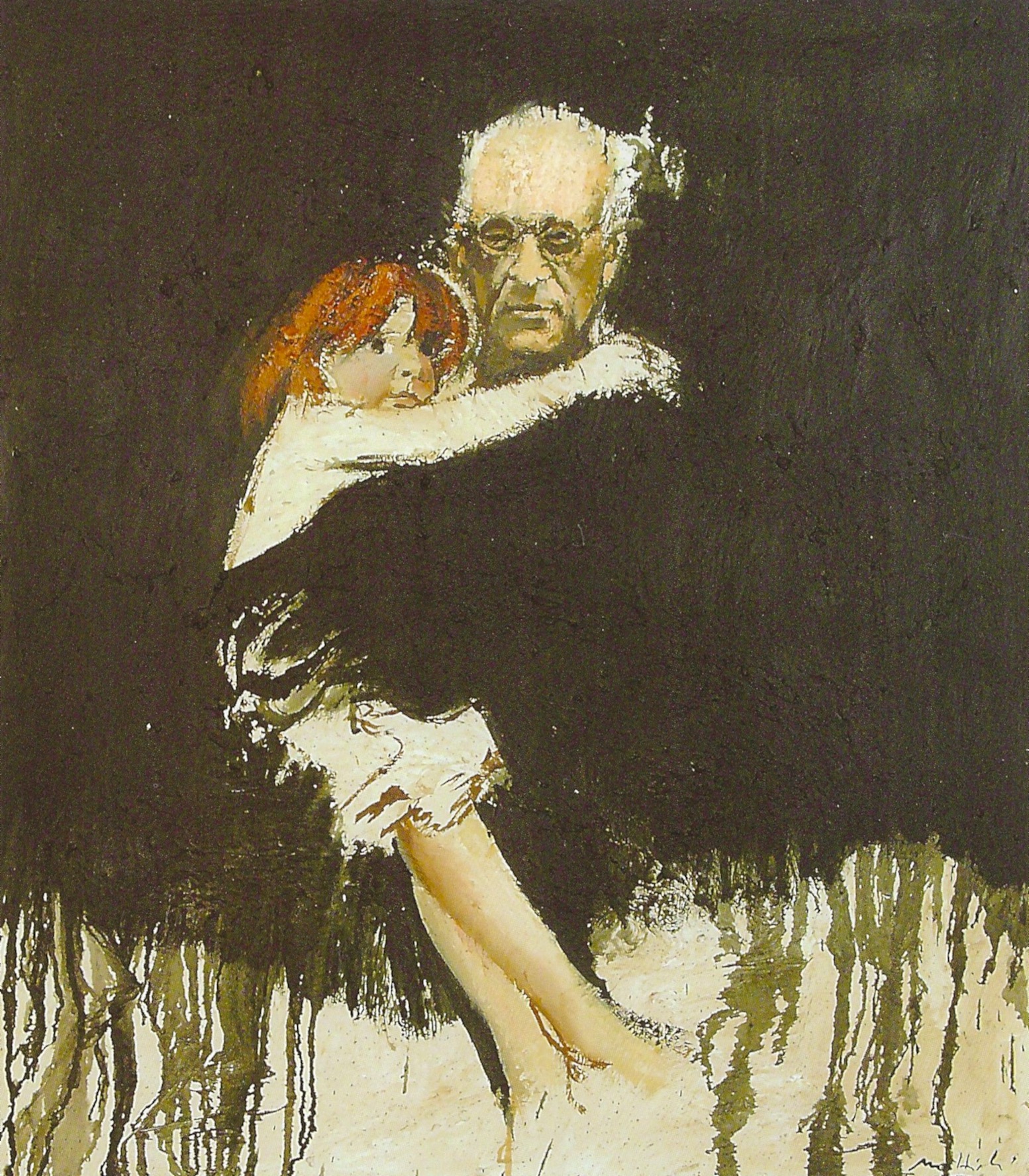 Carlo Mattioli, Autoritratto con Anna (1982; Collezione privata)
