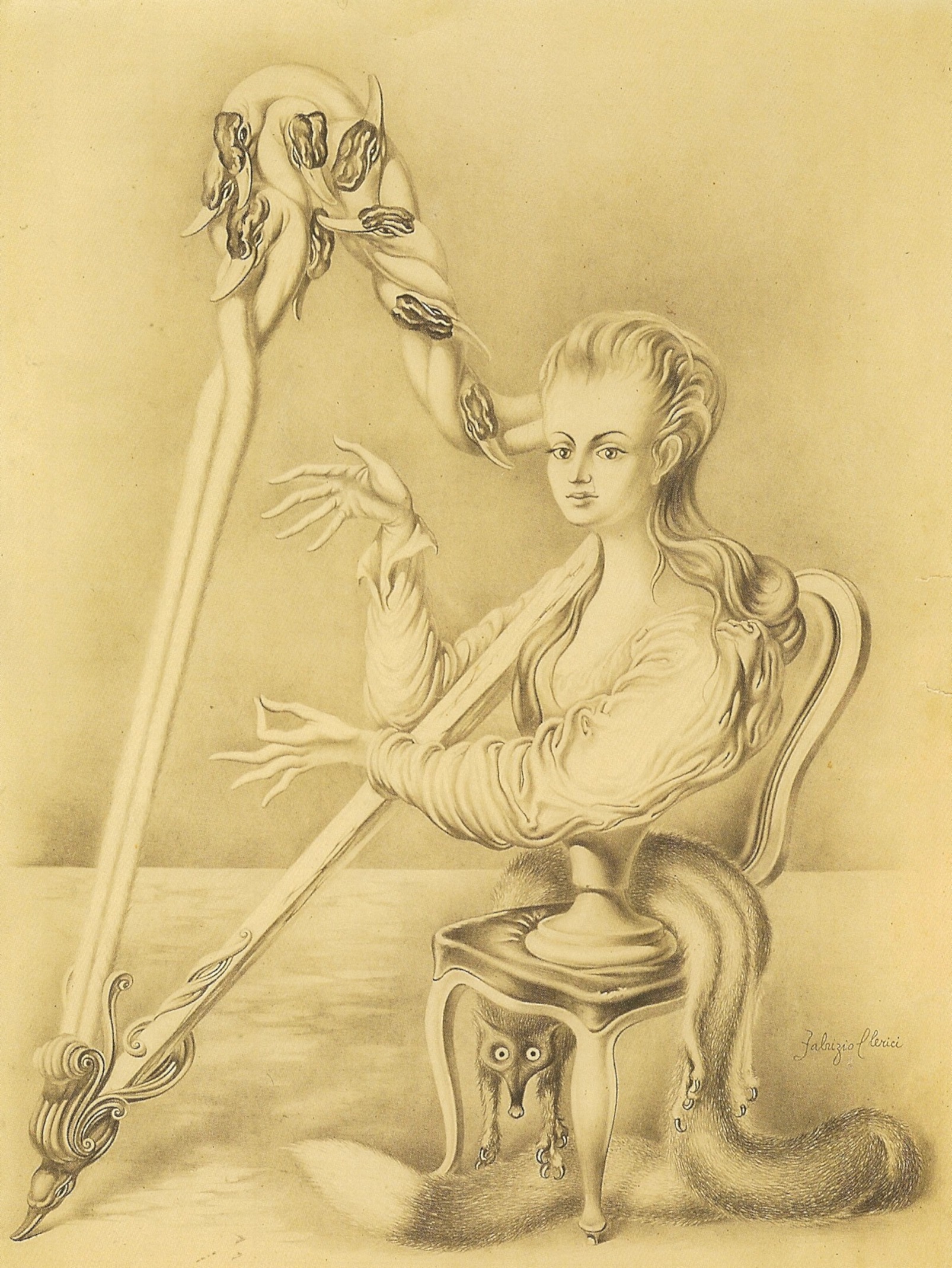 Fabrizio Clerici, Solo per arpa (Roma, Collezione privata)
