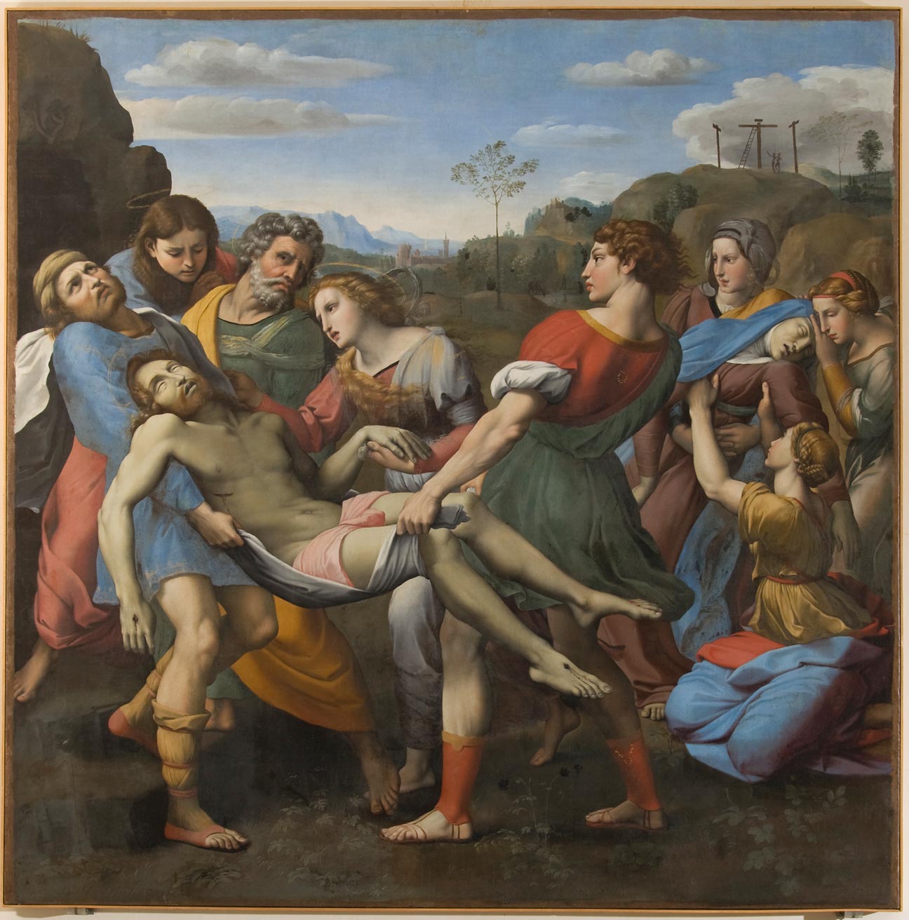 Cavalier d'Arpino, Trasporto di Cristo al sepolcro (1608; olio su tela, 176 x 175 cm; Perugia, Galleria Nazionale dell'Umbria)
