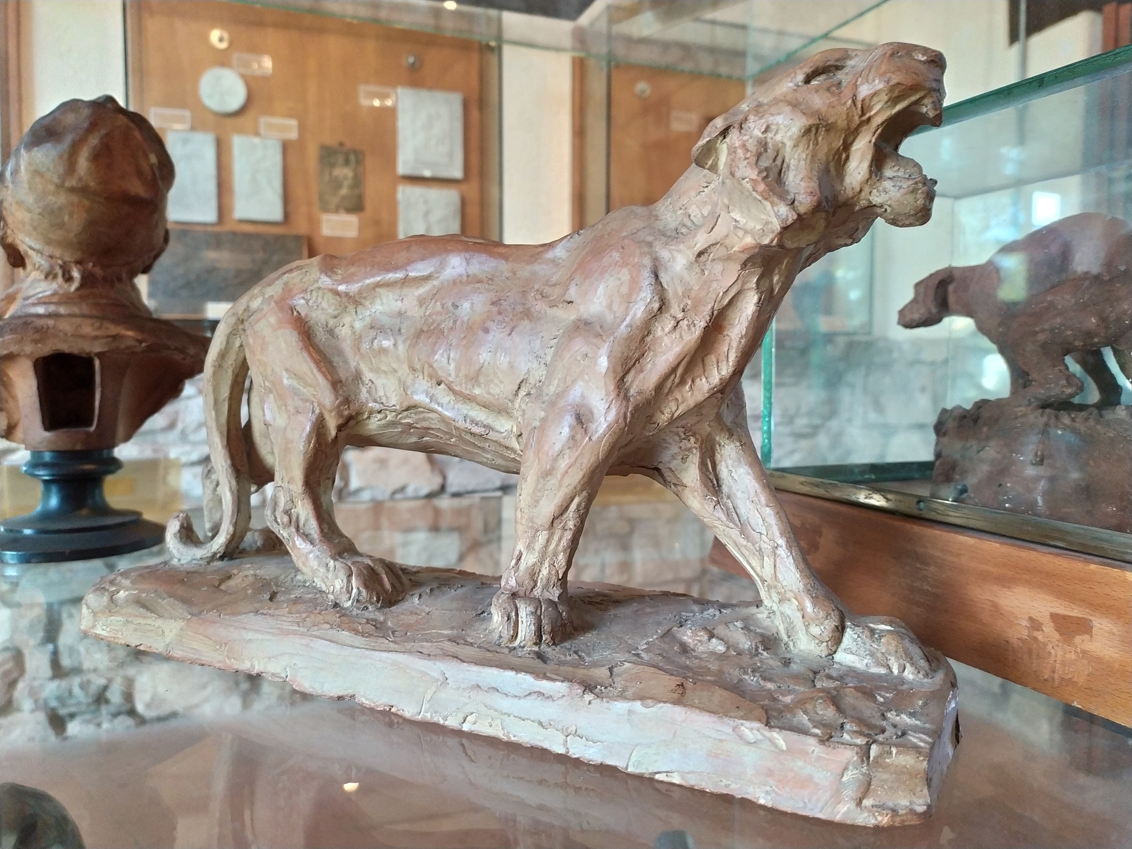 Tigre, scultura in terracotta, Museo Casa Natale di <a href=