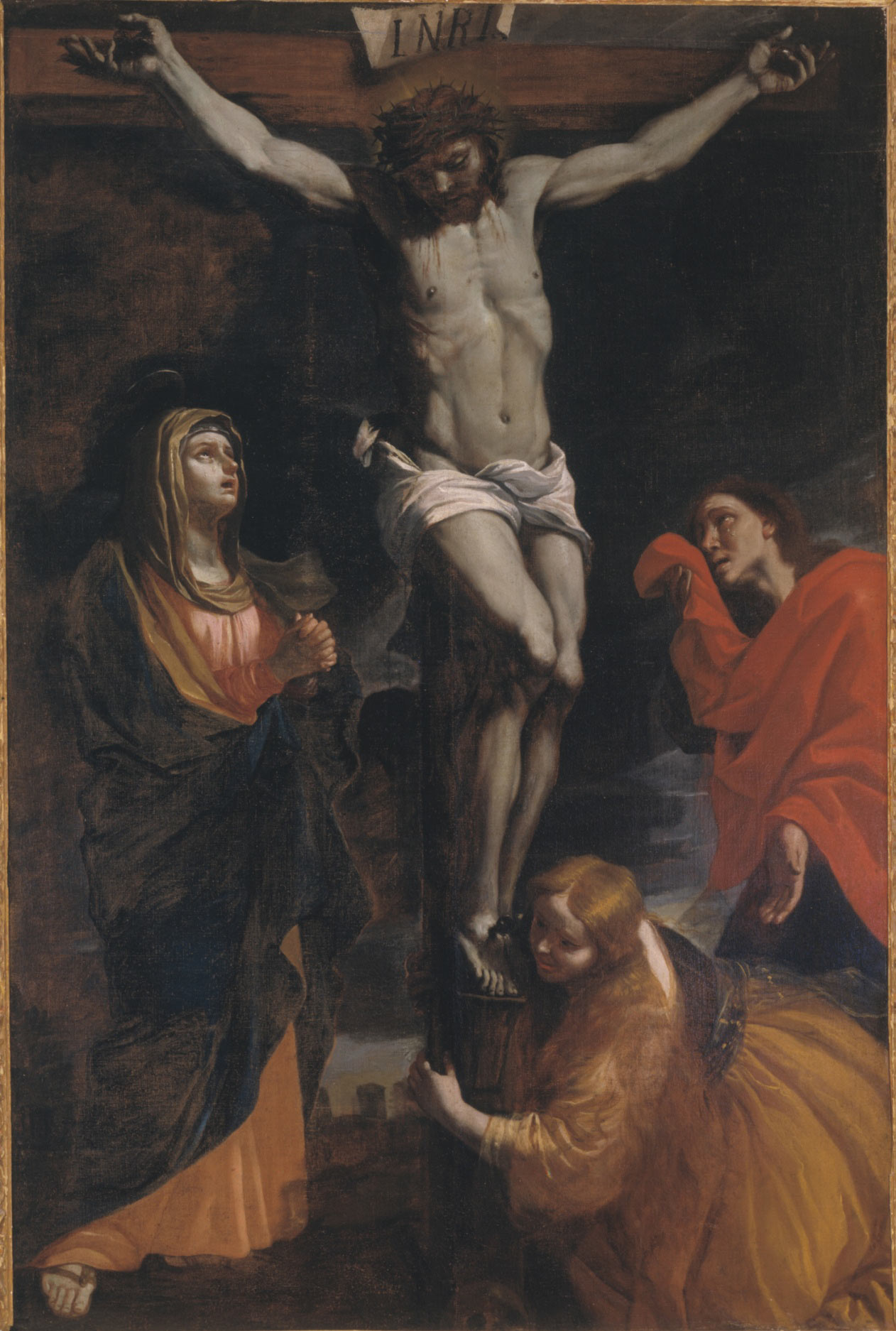 Mattia Preti, Croficissione (1682-1684 circa; olio su tela, 233 x 159 cm; Taverna, San Domenico)
