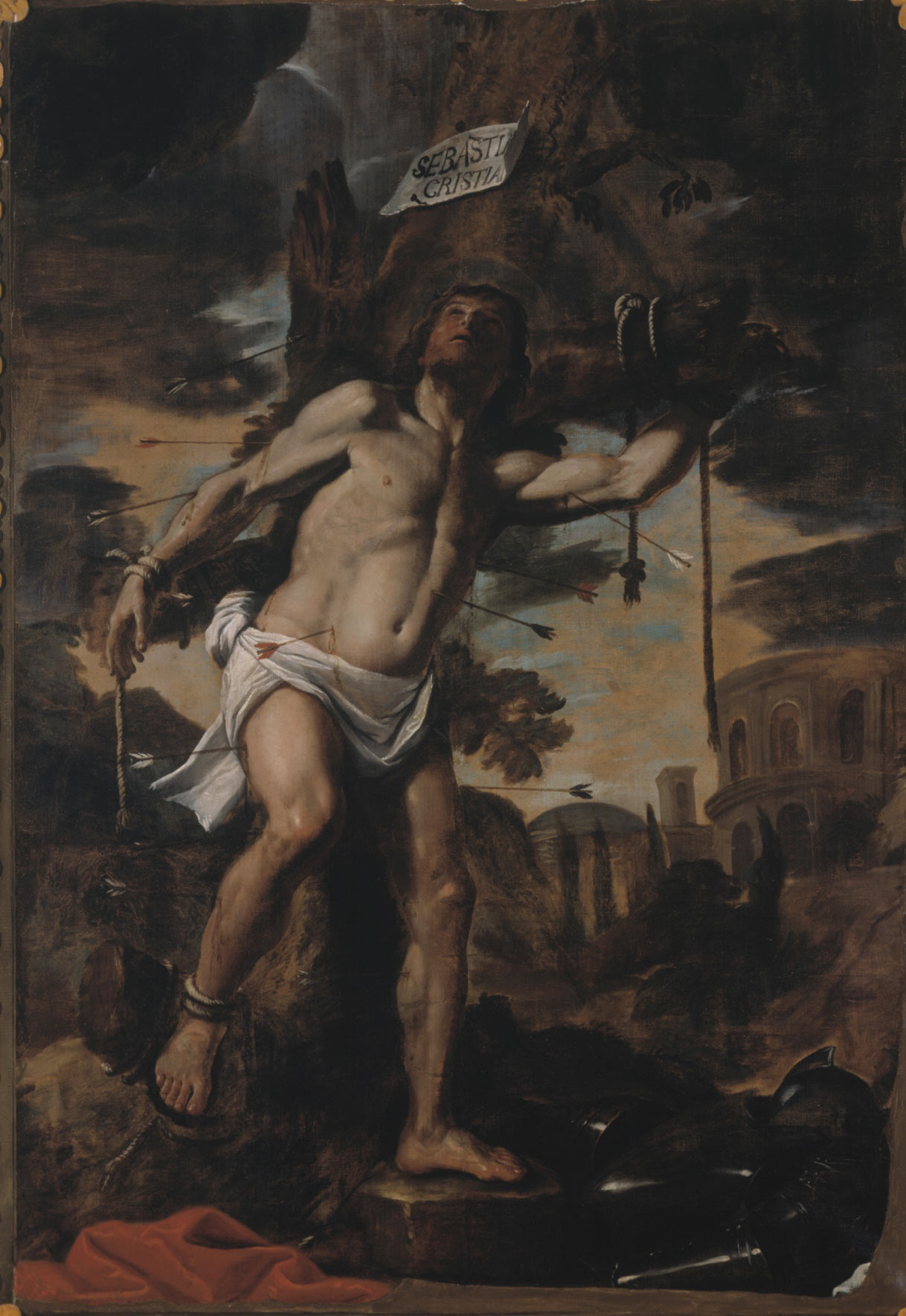 Mattia Preti, Martirio di san Sebastiano (prima del 1687; olio su tela, 272 x 195 cm; Taverna, San Domenico)
