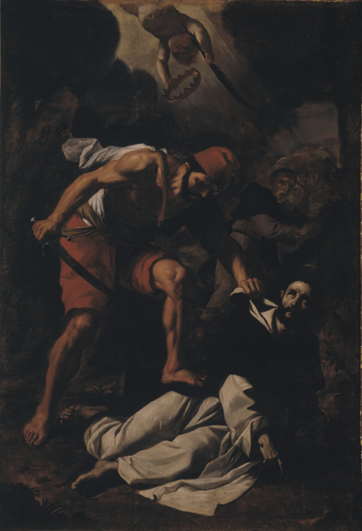 Mattia Preti, Martirio di san Pietro da Verona (1687 circa; olio su tela, 290 x 202 cm; Taverna, San Domenico)
