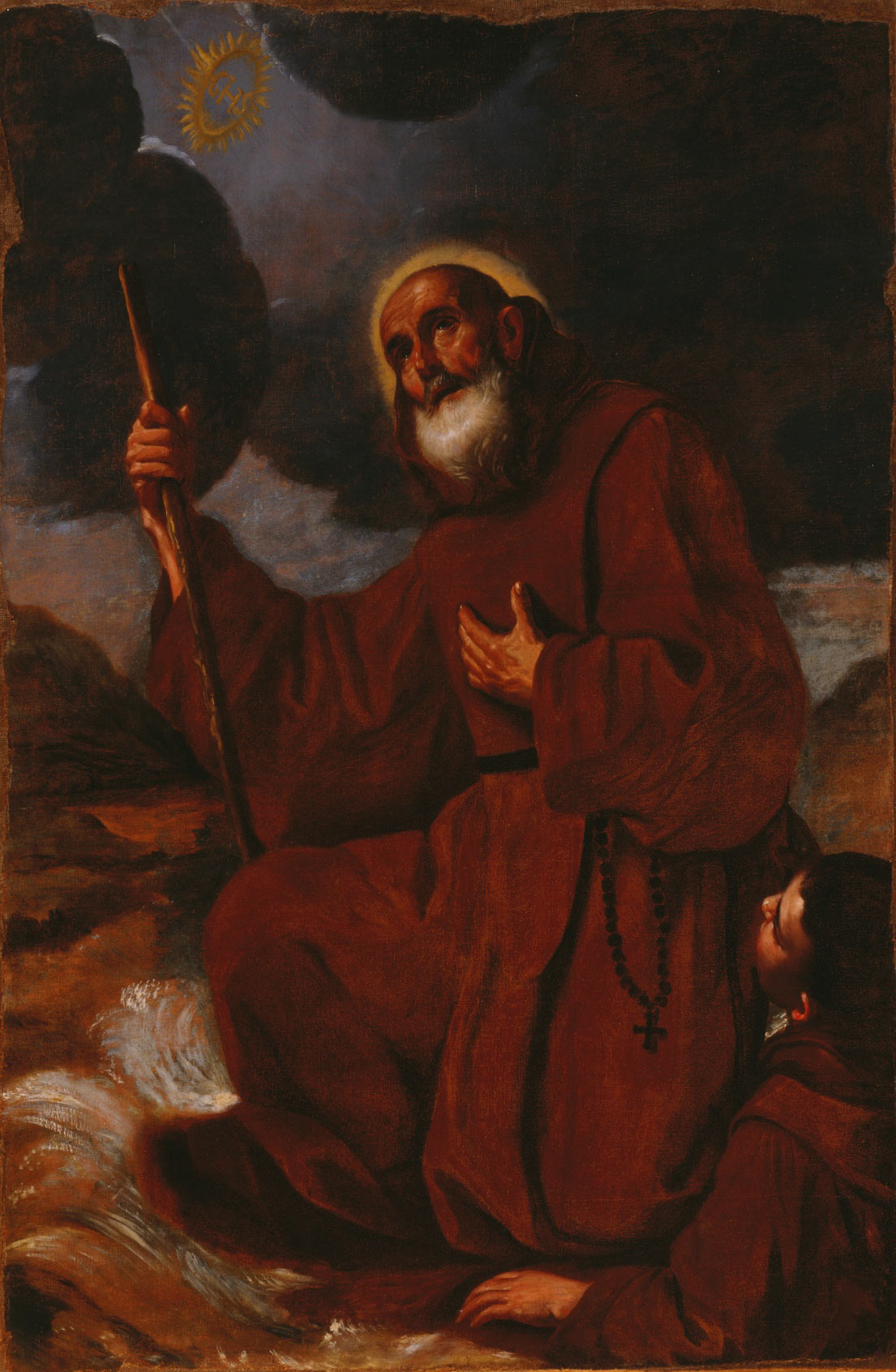 Mattia Preti, Miracolo di san Francesco di Paola (1678 circa; olio su tela, 183 x 127 cm; Taverna, San Domenico)
