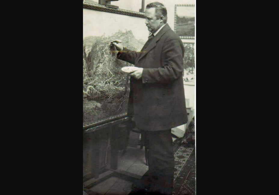 Jaroslav Panu&scaron;ka fotografato nel suo atelier nel 1928
