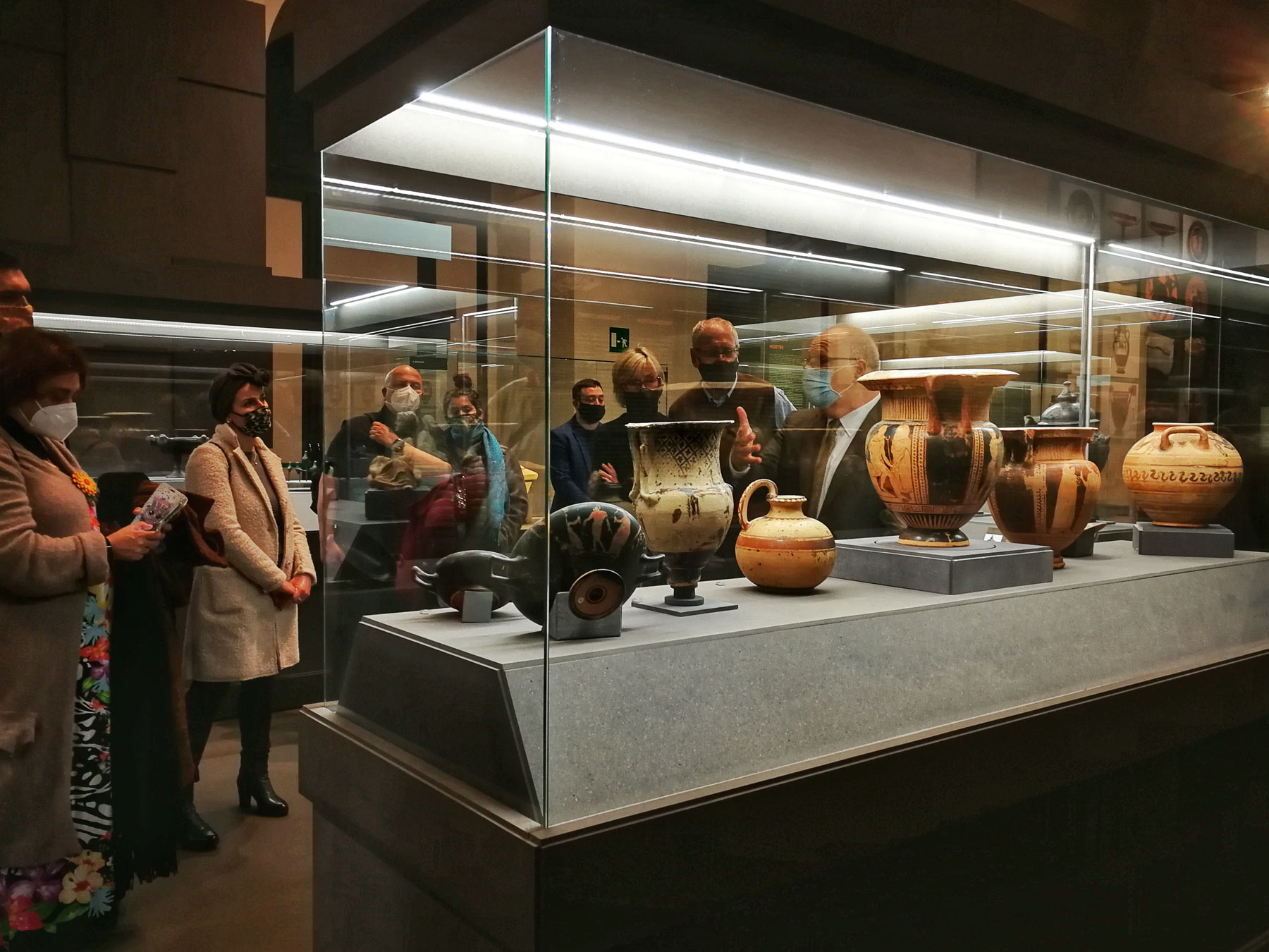 Sala della mostra Tesori dalle terre d'Etruria. La collezione dei conti Passerini, Patrizi di Firenze e Cortona

