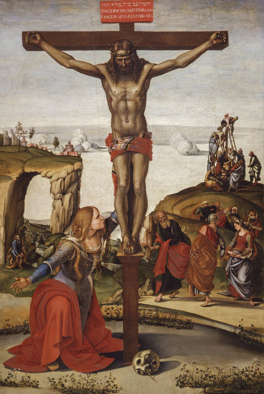 Luca Signorelli, Crocifissione con la Maddalena, nota anche come Crocifissione di Annalena (1490-1498 circa; olio su tela, 249 x 166 cm; Firenze, Galleria degli Uffizi)
