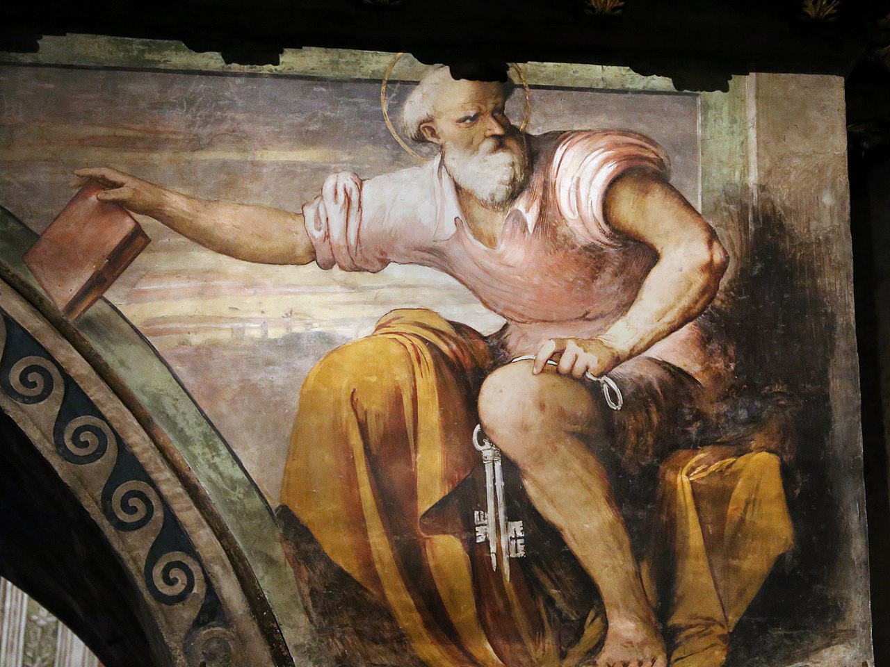 Romanino, San Pietro, organo del Duomo di Asola (1524-1536; olio su tavola; Asola, Duomo)
 Romanino, San Pietro, organo del Duomo di Asola (1524-1536; olio su tavola; Asola, Duomo)