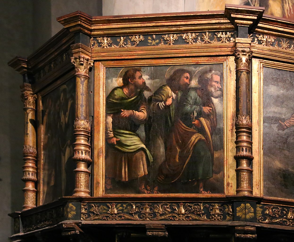 Romanino, Apostoli, pulpito del Duomo di Asola (1524-1536; olio su tavola, 75 x 75 cm; Asola, Duomo)
 Romanino, Apostoli, pulpito del Duomo di Asola (1524-1536; olio su tavola, 75 x 75 cm; Asola, Duomo)