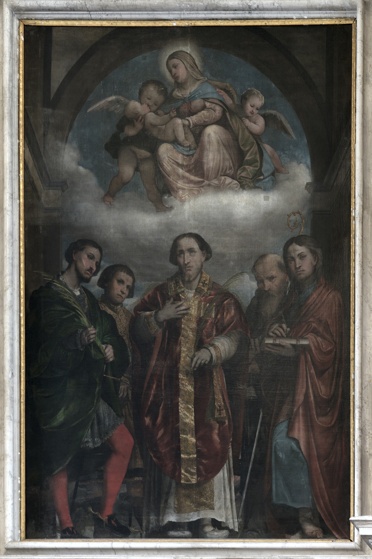 Romanino, Vergine con Bambino e santi (1536-1537; olio su tela; San Felice sul Benaco, Chiesa parrocchiale)
 Romanino, Vergine con Bambino e santi (1536-1537; olio su tela; San Felice sul Benaco, Chiesa parrocchiale)