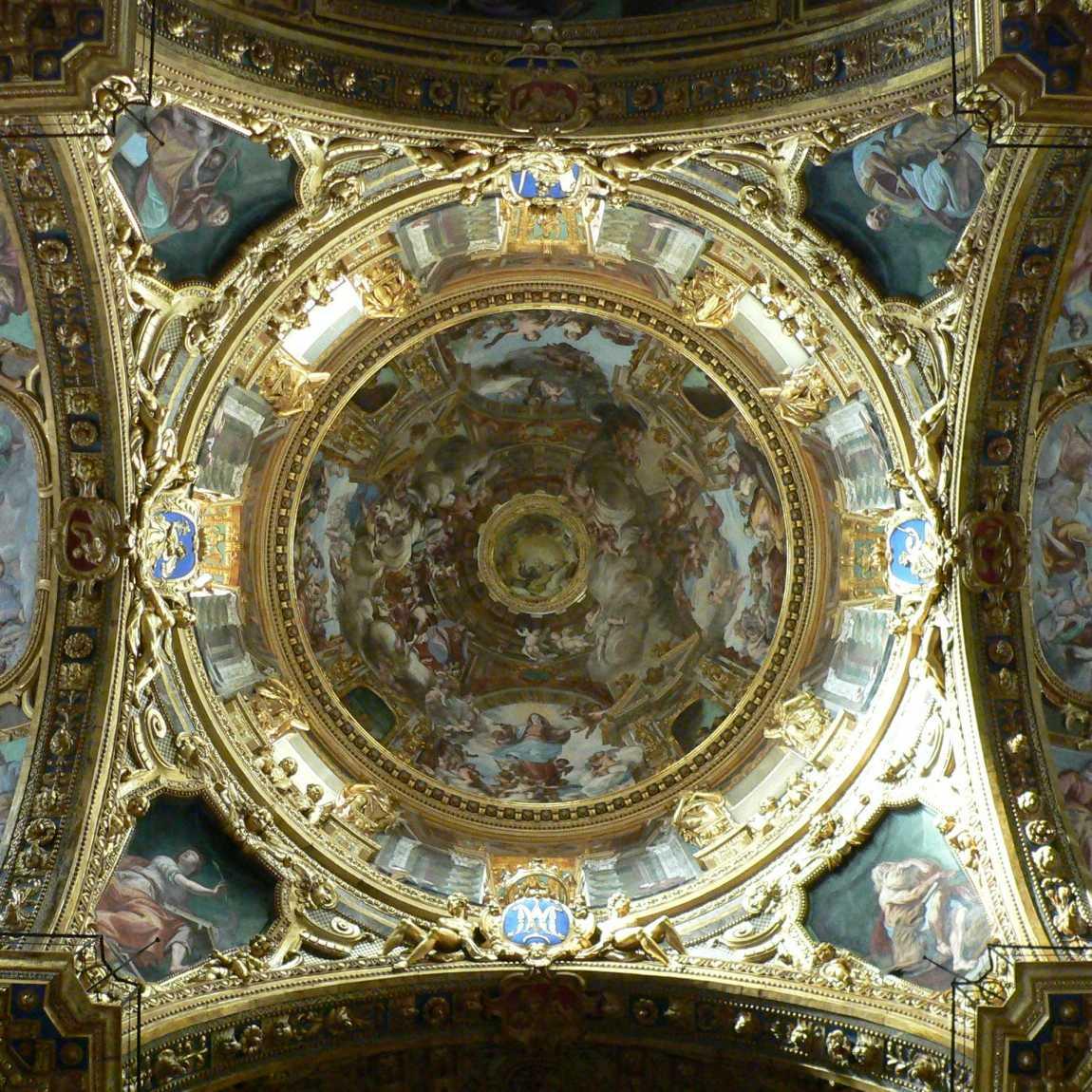 Andrea Ansaldo, Assunzione della Vergine, cupola della Santissima Annunziata del Vastato, Genova. Ph. Credit Klauswiki
