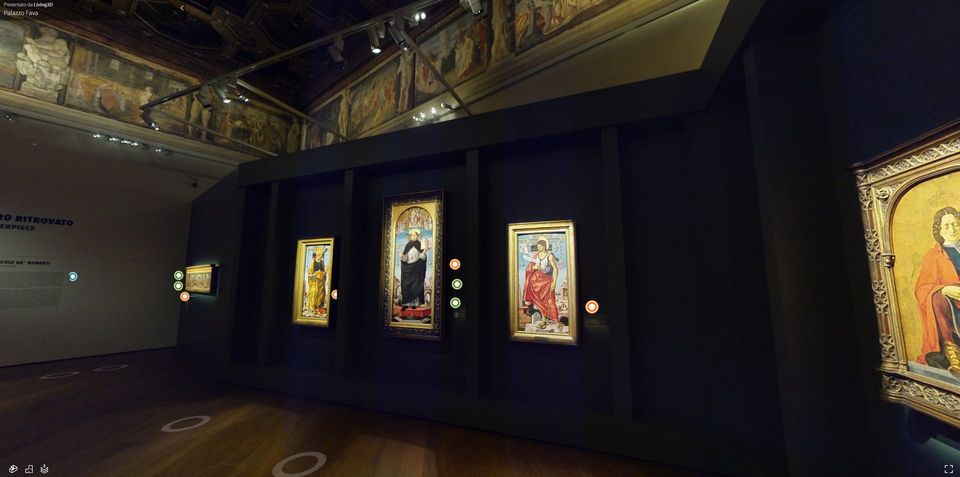 Una sala della mostra La riscoperta di un capolavoro a Palazzo Fava
