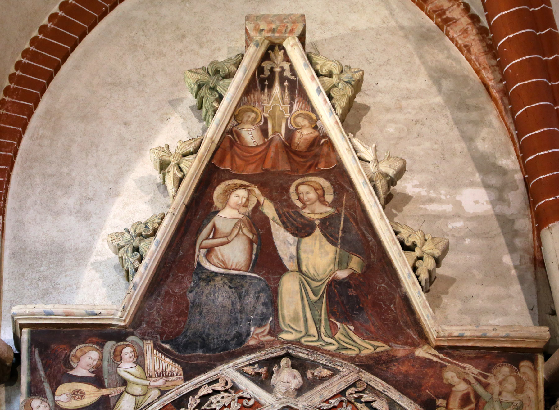 Il monumento funebre di Tommaso Gallo, l'Incoronazione della Vergine. Ph. Credit Francesco Bini
