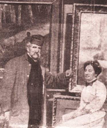 Giovanni Fattori e Anna Franchi, 1900 circa
