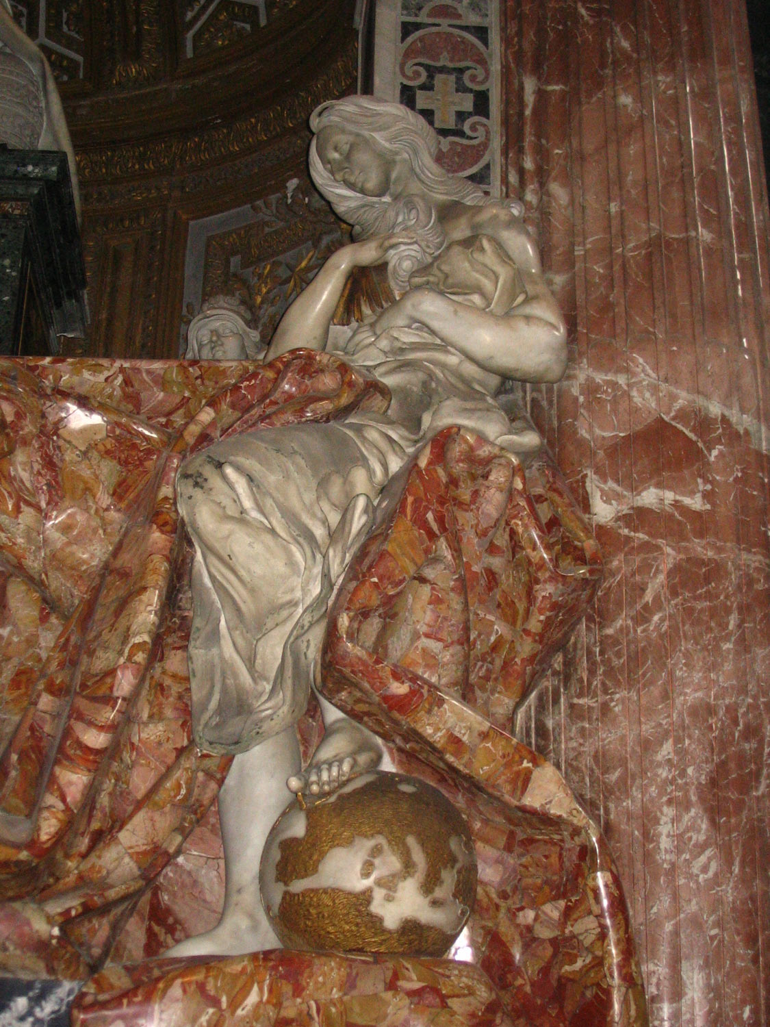 Gian Lorenzo Bernini, Tomba di Alessandro VII, dettaglio della VeritÃ . Ph. Credit Javier Carro
