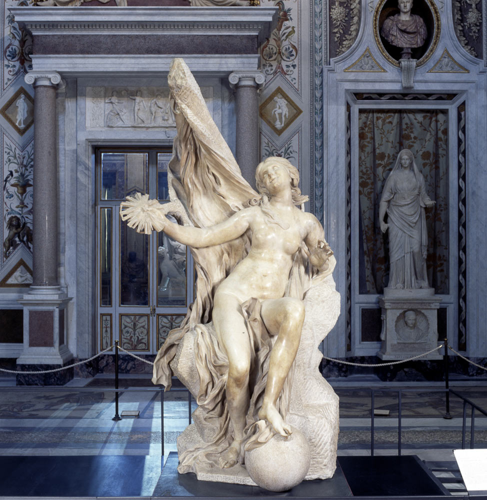 Gian Lorenzo Bernini, La VeritÃ  svelata dal Tempo (1646-1652; marmo di Carrara, altezza 277 cm; Roma, Galleria Borghese)
