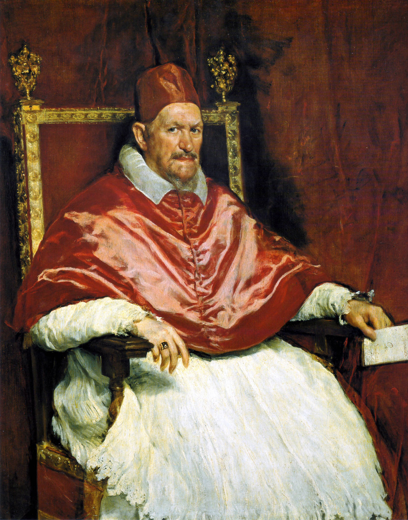 Diego VelÃ¡zquez, Ritratto di papa Innocenzo X (1650; olio su tela, 140 x 120 cm; Roma, Galleria Doria Pamphilj)
