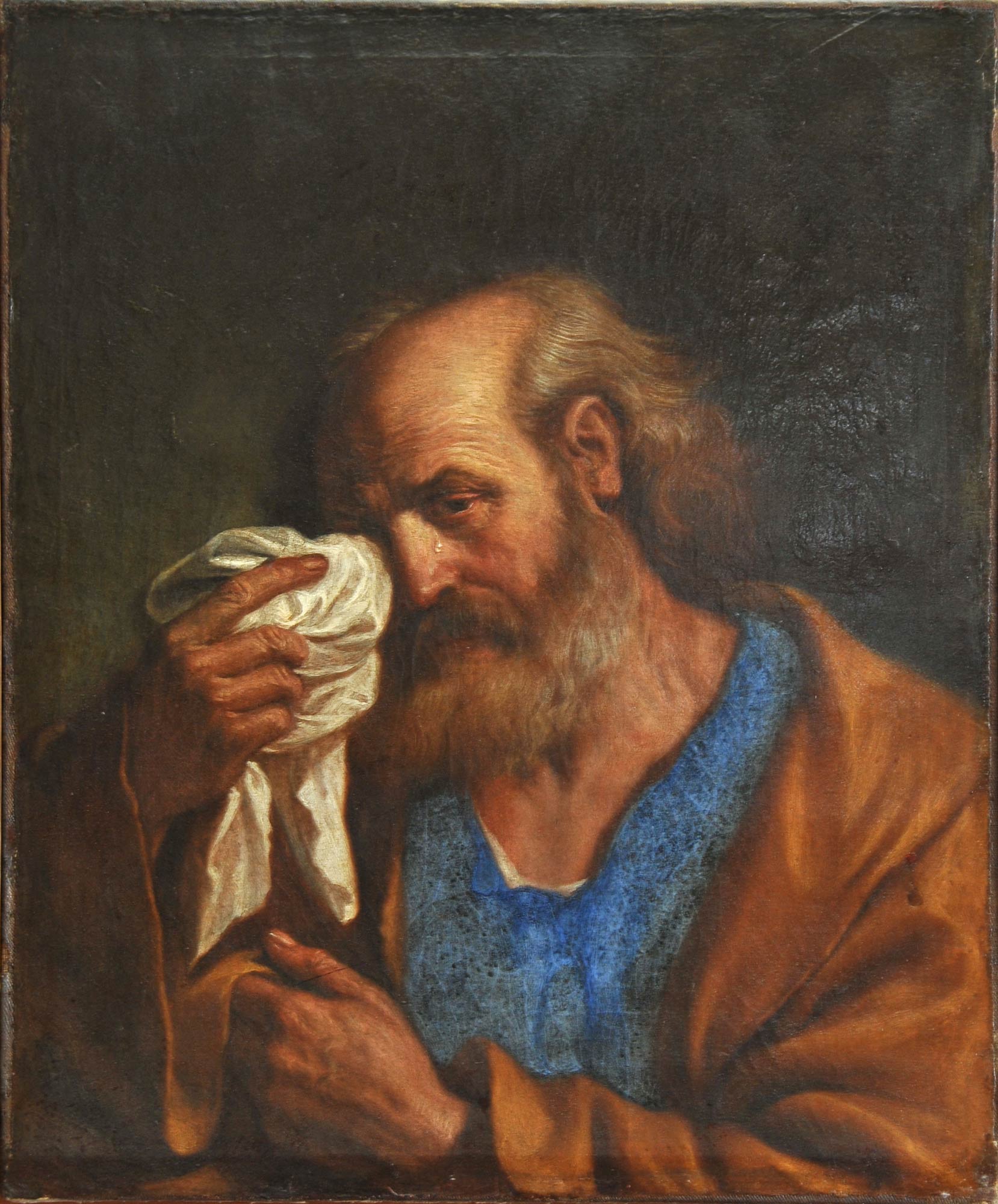 3. Guercino, San Pietro piangente (olio su tela; Odessa, Museo d'Arte Occidentale e Orientale)
