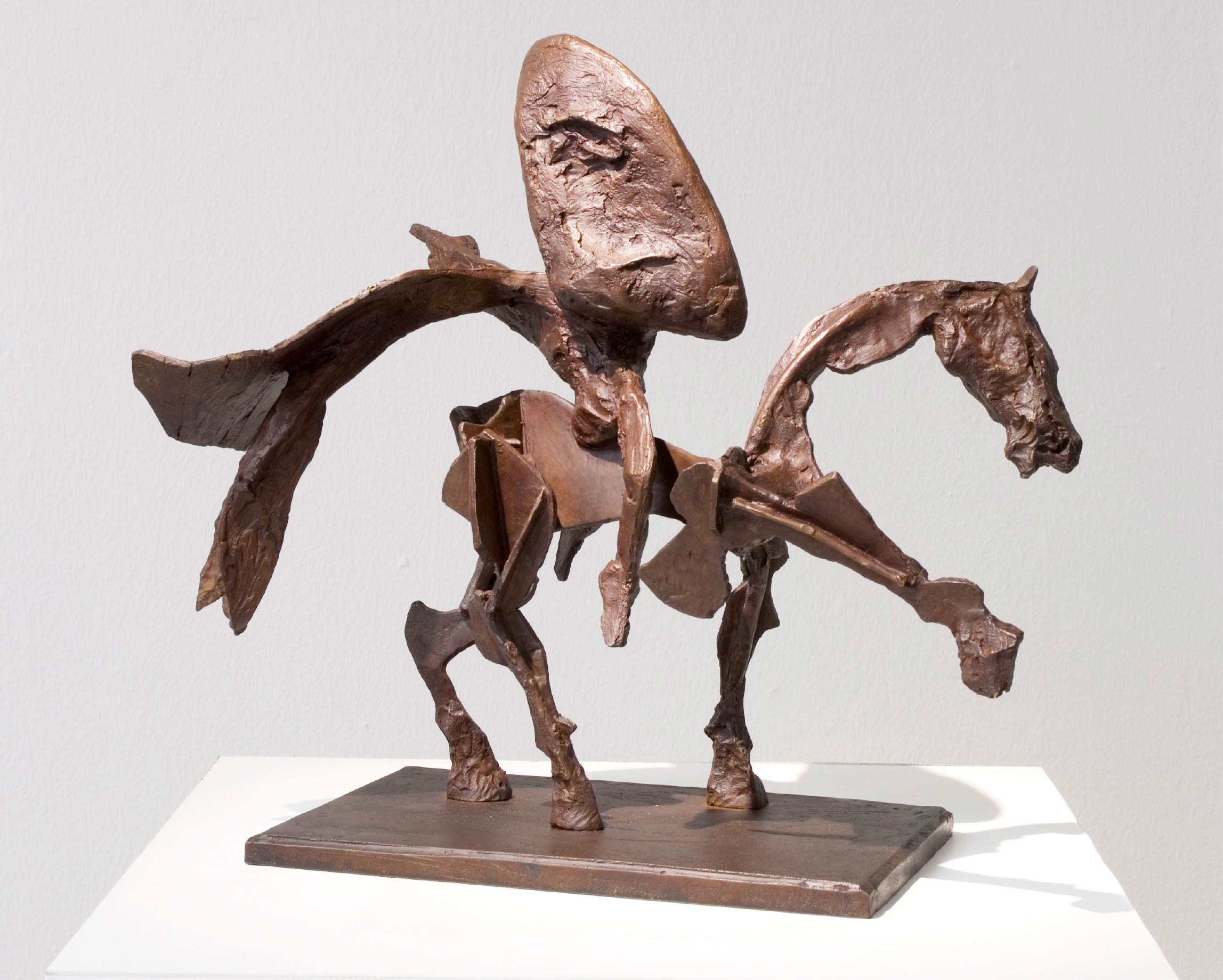 William Kentridge, Untitled VI (Nose on Horse: Napoleon) (2007; bronzo, 42 x 46 x 19 cm; Rimini, PART)
